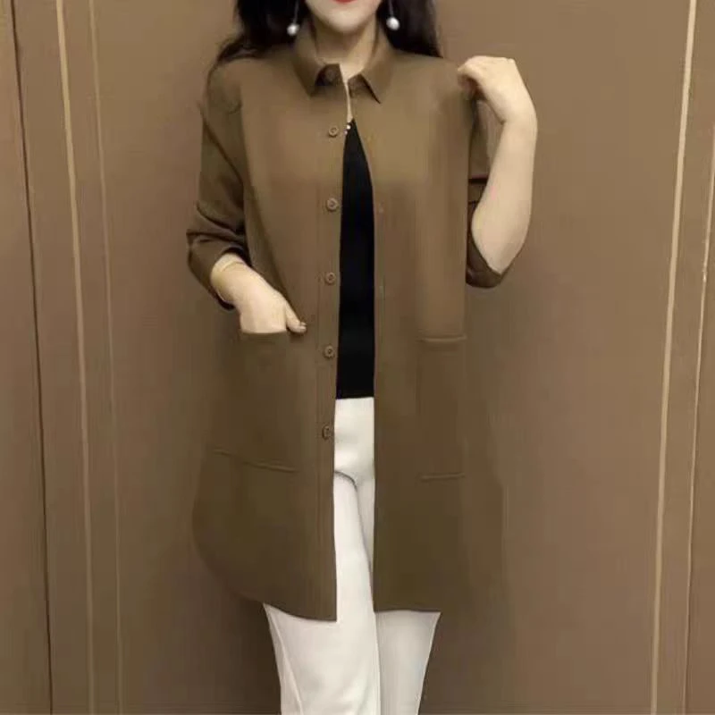 春秋时尚气质女装新款百搭风衣外套洋气妈妈装5432