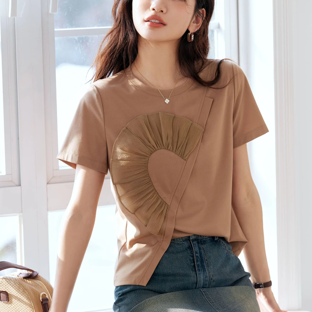 【红姐严选】金诗丹新款时尚T恤-24BS8001