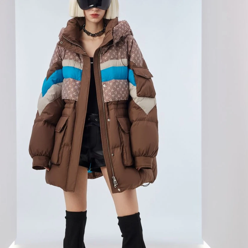 【红姐严选】新款时尚带帽羽绒服-CAJB1310