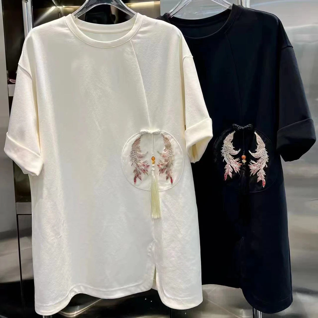 红姐严选】新款女装时尚短袖大版T恤-YS24563