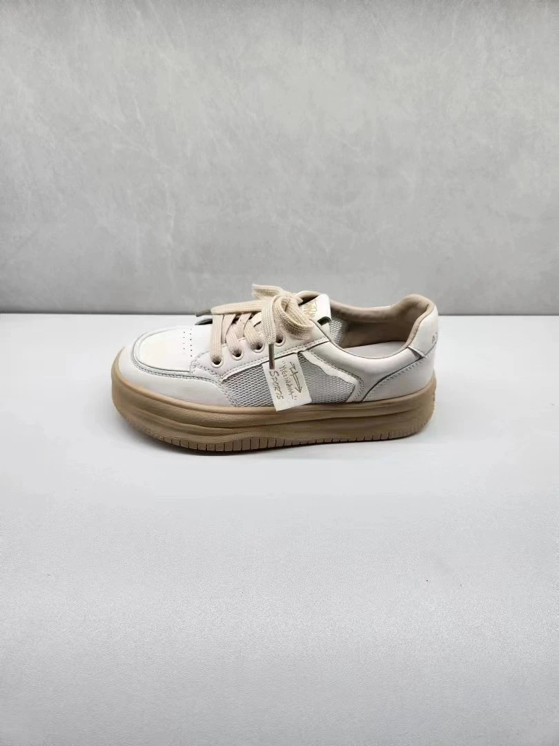 191-沙7598新款牛皮网纱透气休闲鞋