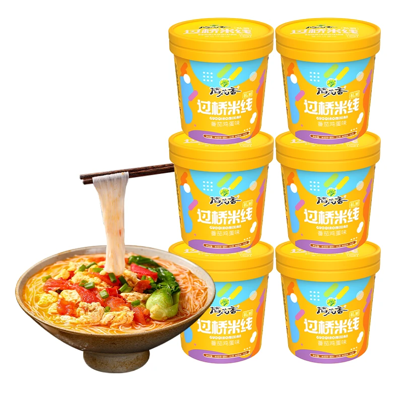 稻花香过桥米线整箱6桶装香辣鲜香酸辣冲泡方便米线