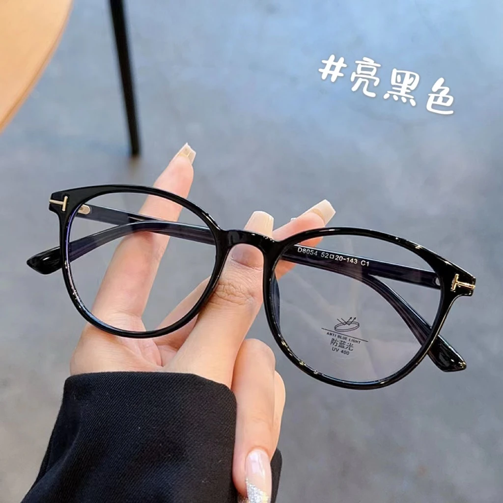 可配近视眼镜框女有度数显白透色素颜方圆脸显瘦防蓝光平光眼睛