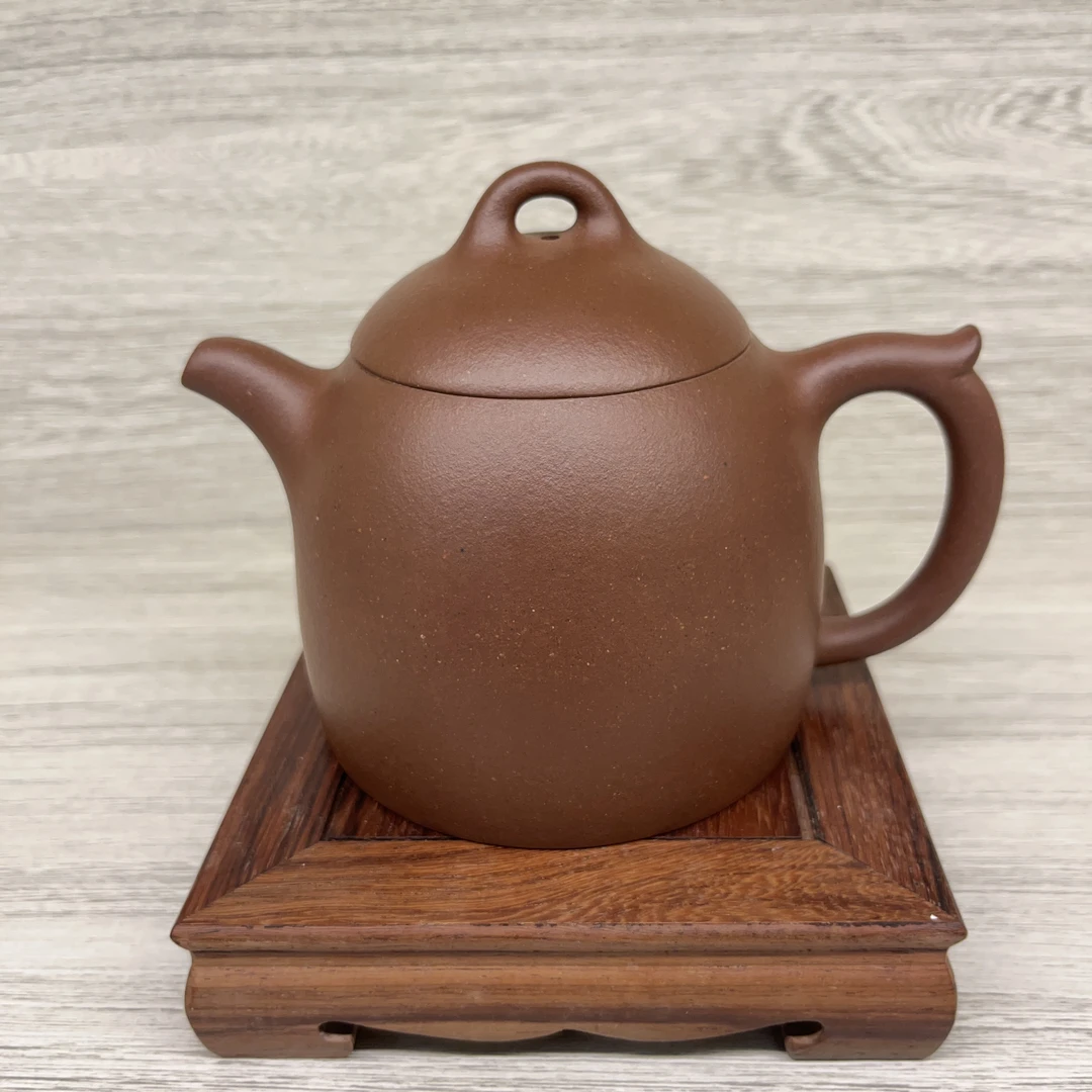 许小勇紫砂 全手工制作《秦权壶》原矿中槽青350cc