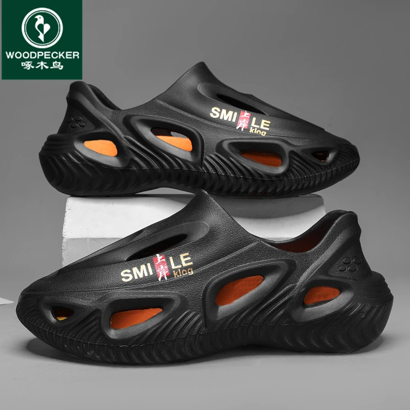 啄木鸟夏季新款凉鞋高档开车专用鞋外穿防滑沙滩鞋两用大码凉鞋托