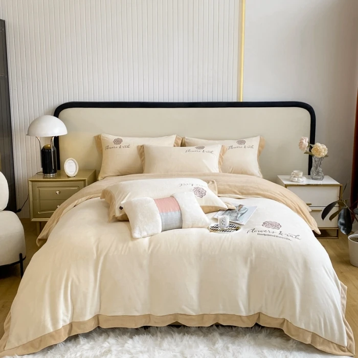 简约风四件套床品罗兰家纺4件套年轻人