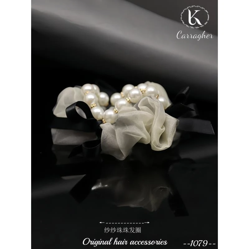 307小香风大长发圈卡拉格原创设计款气质轻奢时尚百搭1079