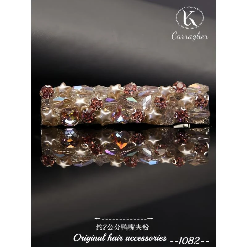 1330卡拉格原创设计款发夹气质轻奢时尚发满钻百搭发卡