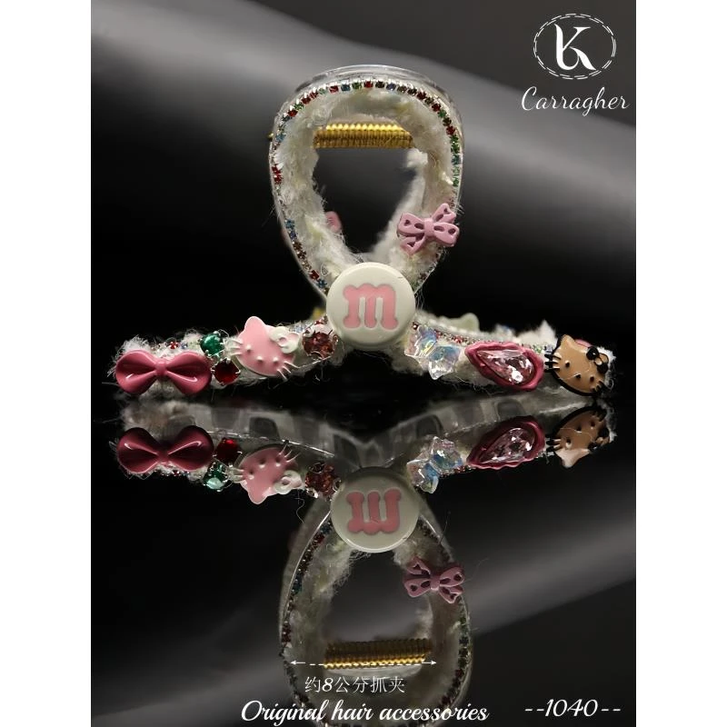 1040抓夹8公分左右卡拉格原创饰品气质轻奢时尚百搭