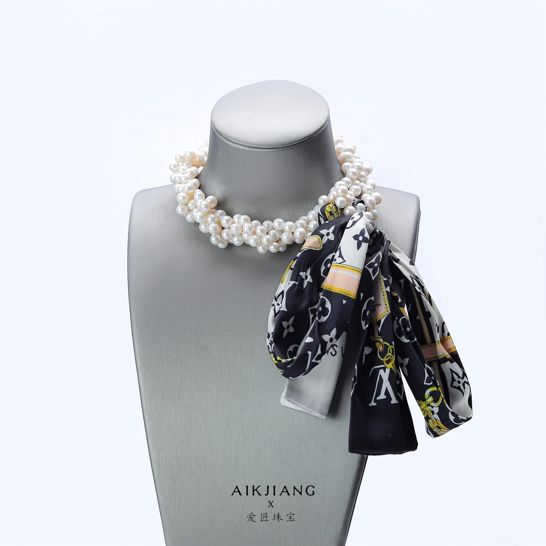 AIKJIANG/爱匠【白总】经典爆款多戴法珍珠项链毛衣链160cm长 5-7mm