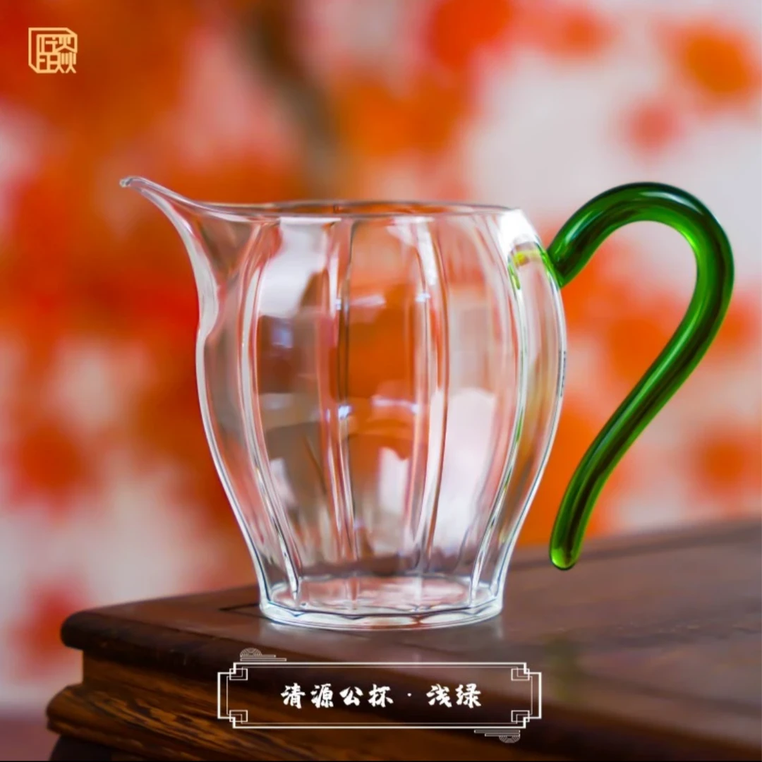 晶焱清源公杯纯手工高硼硅茶具耐热玻璃公杯茶海分茶简约中式茶器