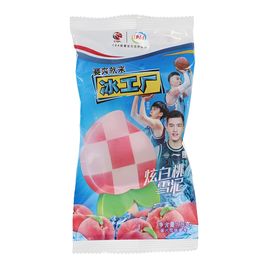 （10根）（老日期）冰工厂 炫白桃雪泥75g（保温袋配送）