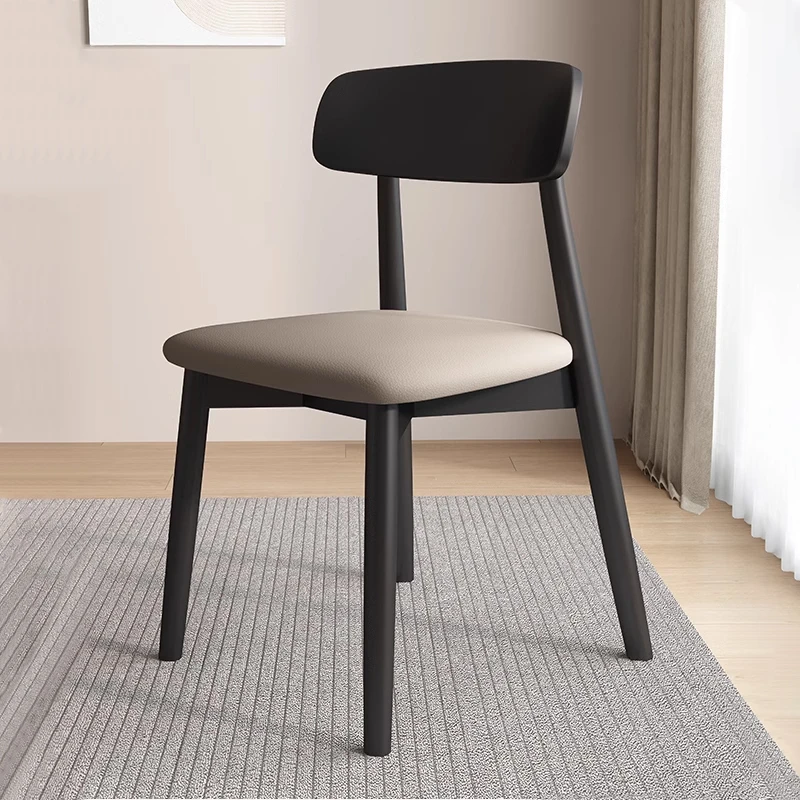 灵芝椅 实木餐桌椅组合 家用