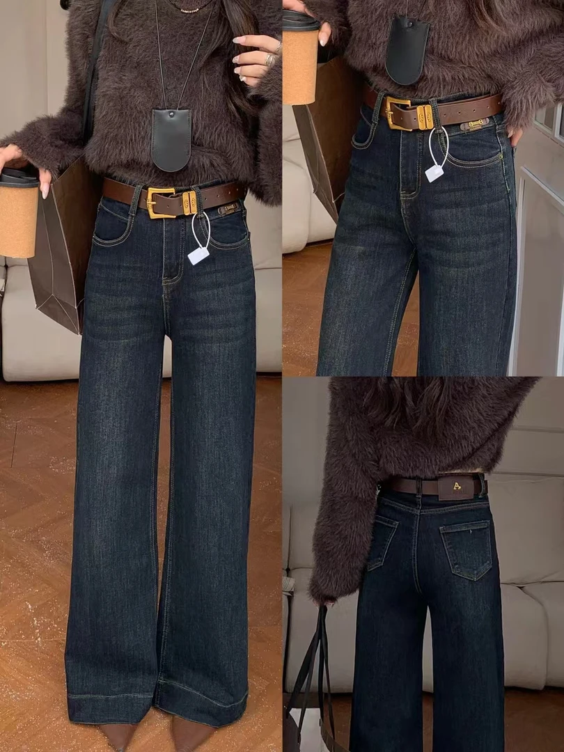 〖铃铛精选〗复古蓝牛仔裤厚6251