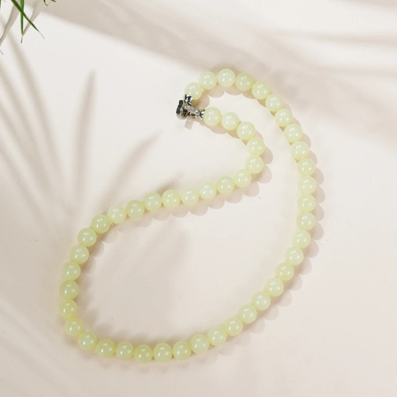 新疆和田玉若羌黄口老坑料卡10-9美人链随机发一条