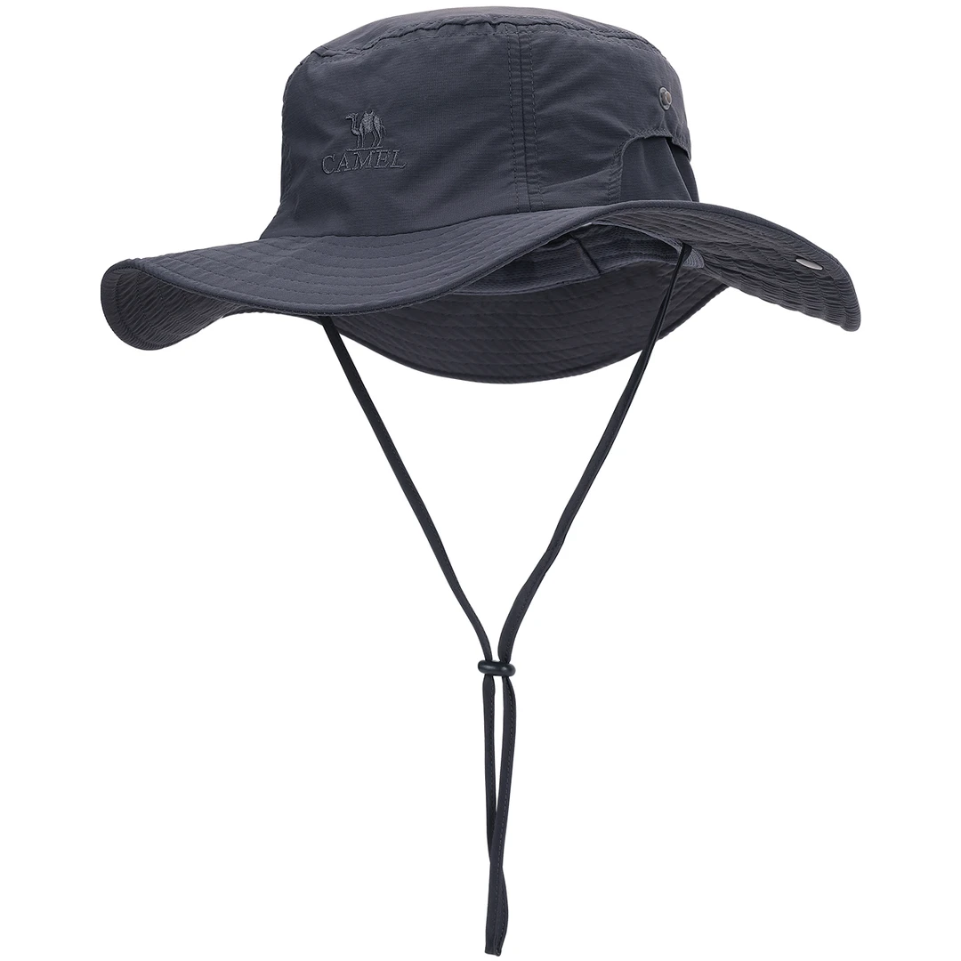 骆驼山系户外渔夫帽防晒遮阳帽透气尤莱特垂钓太阳帽A0W3M2115-1