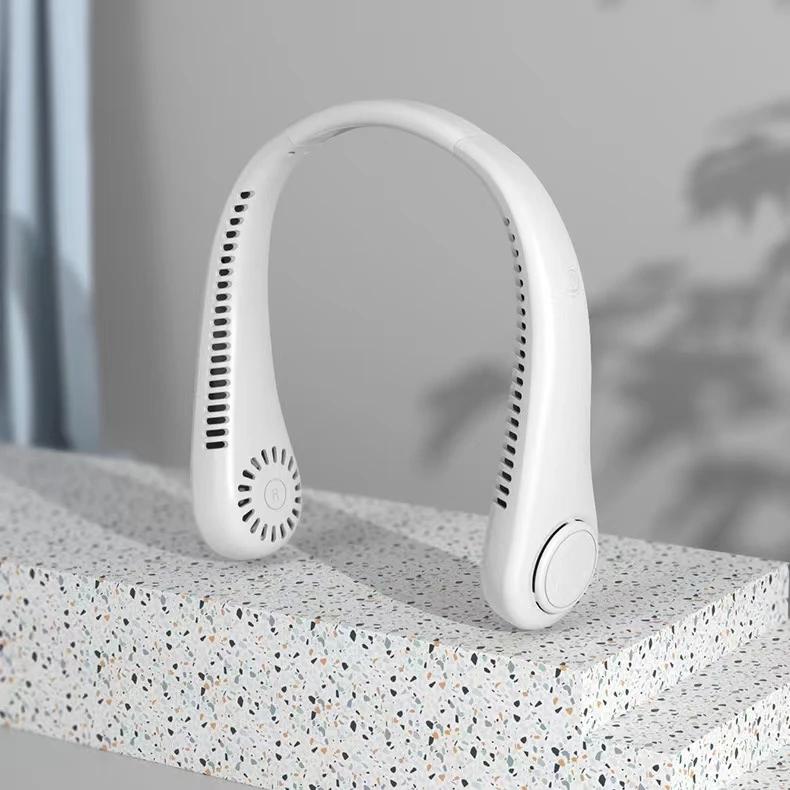 三档无叶挂脖风扇usb充电迷你懒人户外风扇