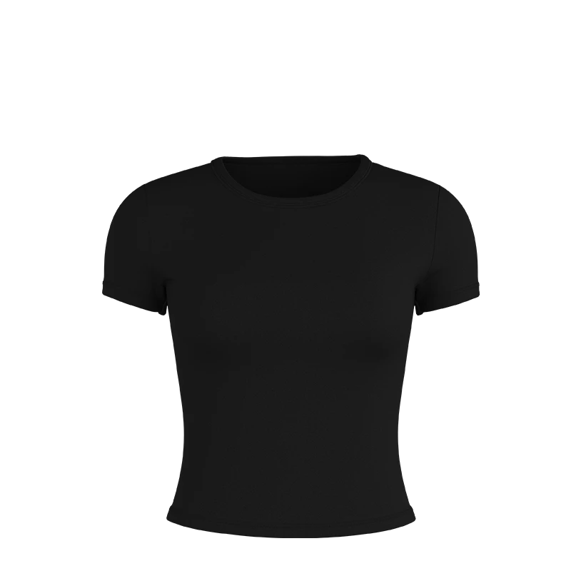 AEROBI ACTIVE打底衫运动休闲短袖夏季修身纯色圆领时尚T恤3130