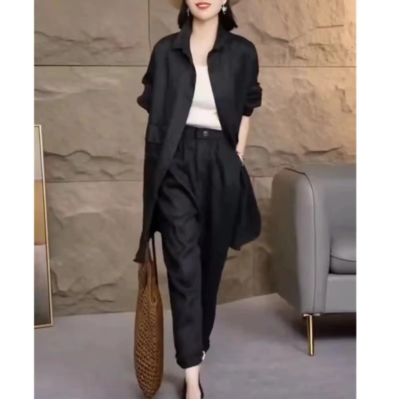 2025春秋季休闲轻熟穿搭复古文艺显瘦舒适女装YY23089