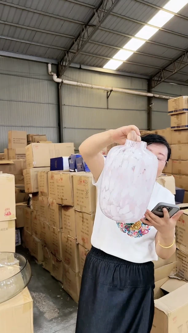 【闪购商品】粉色斑点大肚小口大号