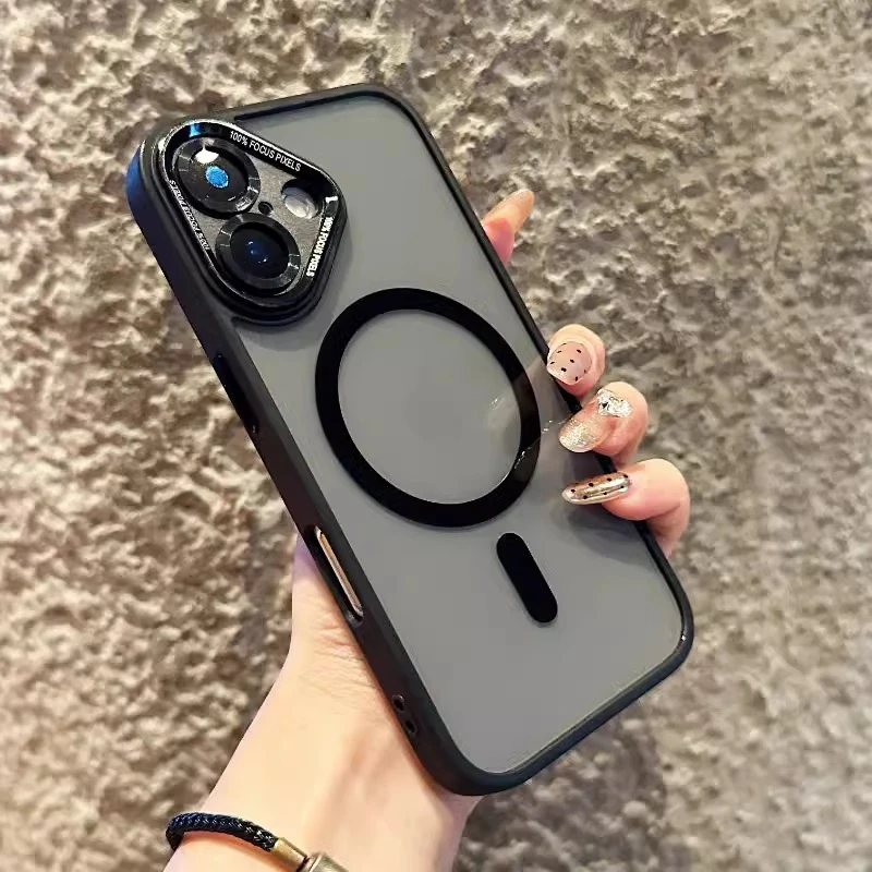 鹰眼透明磁吸适用iphone17手机壳16简约16plus防摔12时尚个性11男