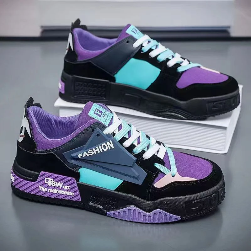 夏季2024新款男鞋潮流百搭厚底耐磨男士防水防滑学生韩版休闲板鞋