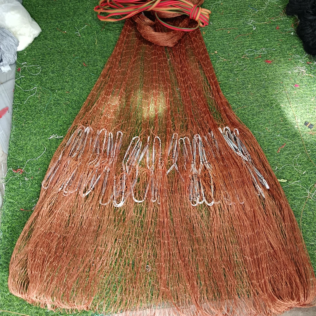 2指网眼吊好兜高3米重7斤左右铅坠子好撒好用一开到顶！纯手工