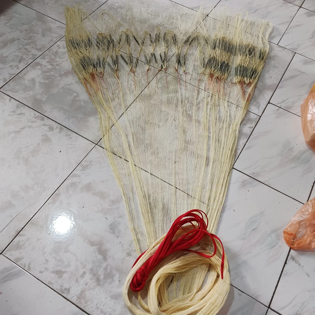 8遍大力马纯手工双扣3指眼吊好兜4米全网重8斤半（鱼护）