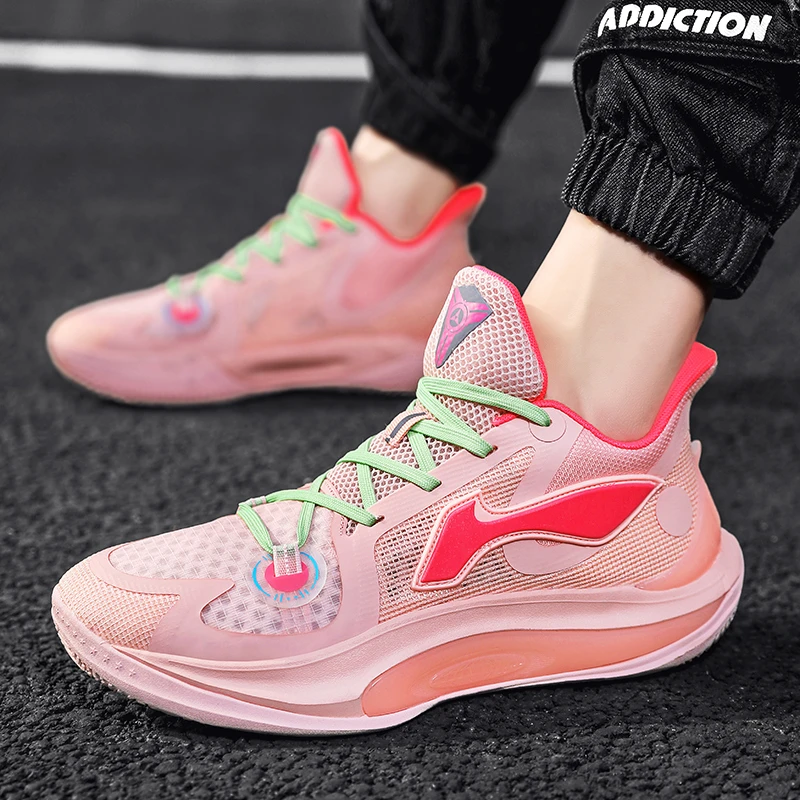 2023新款篮球鞋防滑实战耐磨球鞋男弹力摩擦声运动比赛学生篮球鞋