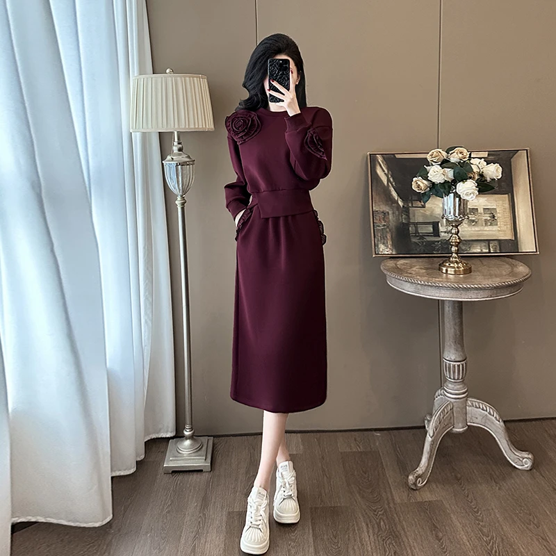 气质时尚套装裙子春秋新款洋气时髦宽松显瘦入秋一整套女装两件套