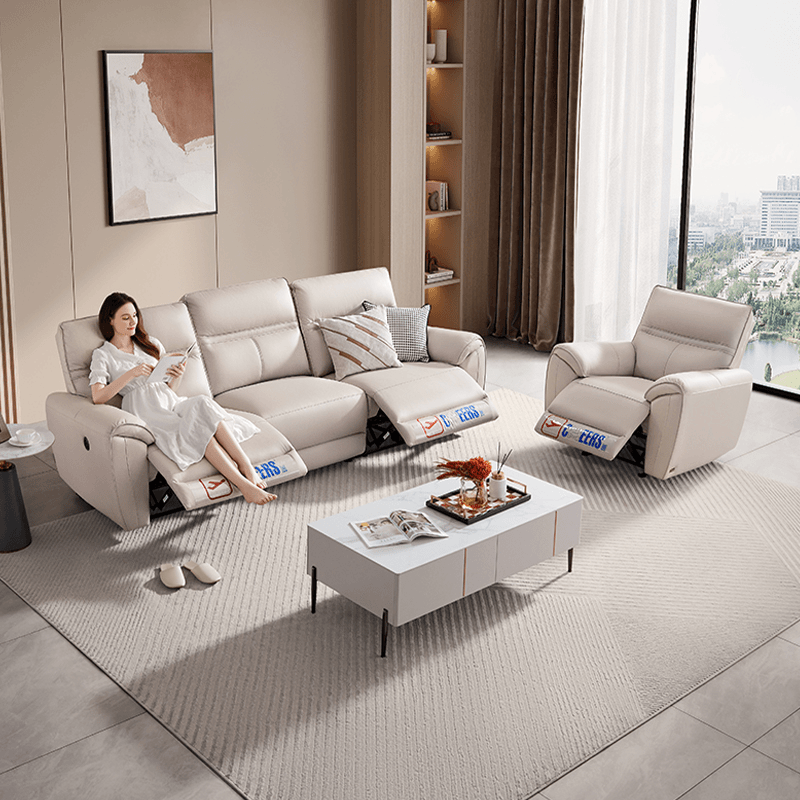 芝华仕头等舱科技布艺沙发现代简约电动功能小户型客厅沙发 11217