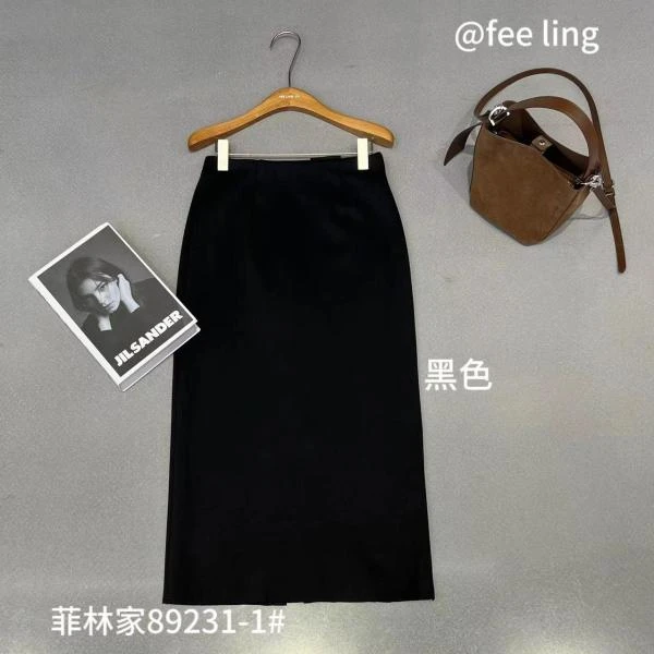 【NO退NO换】鑫燃Kiki 【木桶裙】 垂感直筒毛呢半身裙 89231 FL