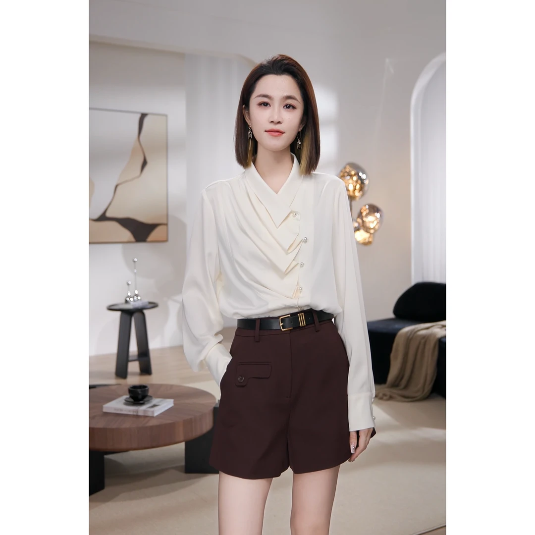 【Chanllete Meline】设计款高级感轻奢气质百搭时尚衬衫CM-9287