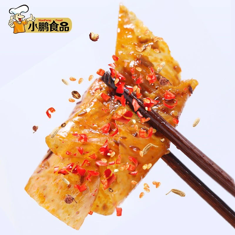 小鹏儿时食品老式大辣片8090后儿时童年怀旧零食手撕豆皮网红小吃