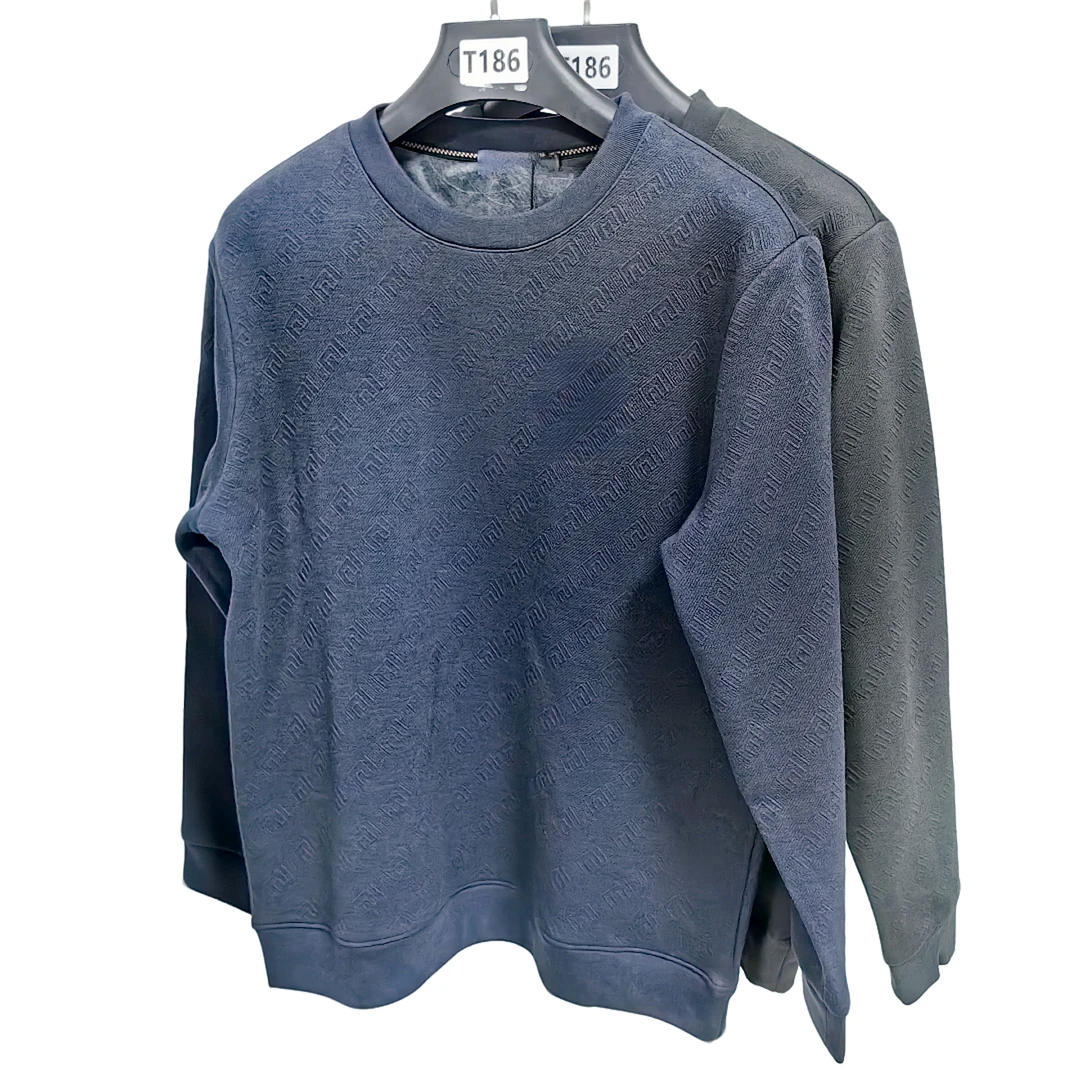 T186【SS家】24新款高端商务卫衣#0401灰绿/藏青