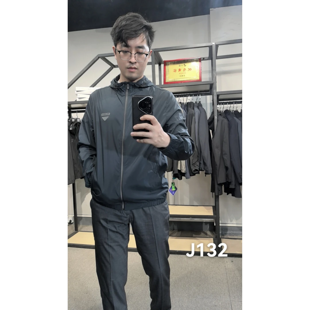 J132【防晒】新款商务男装  #1117 黑色/蓝色