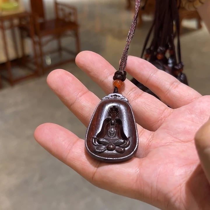 檀香紫檀（小叶紫檀）吊坠无相牌