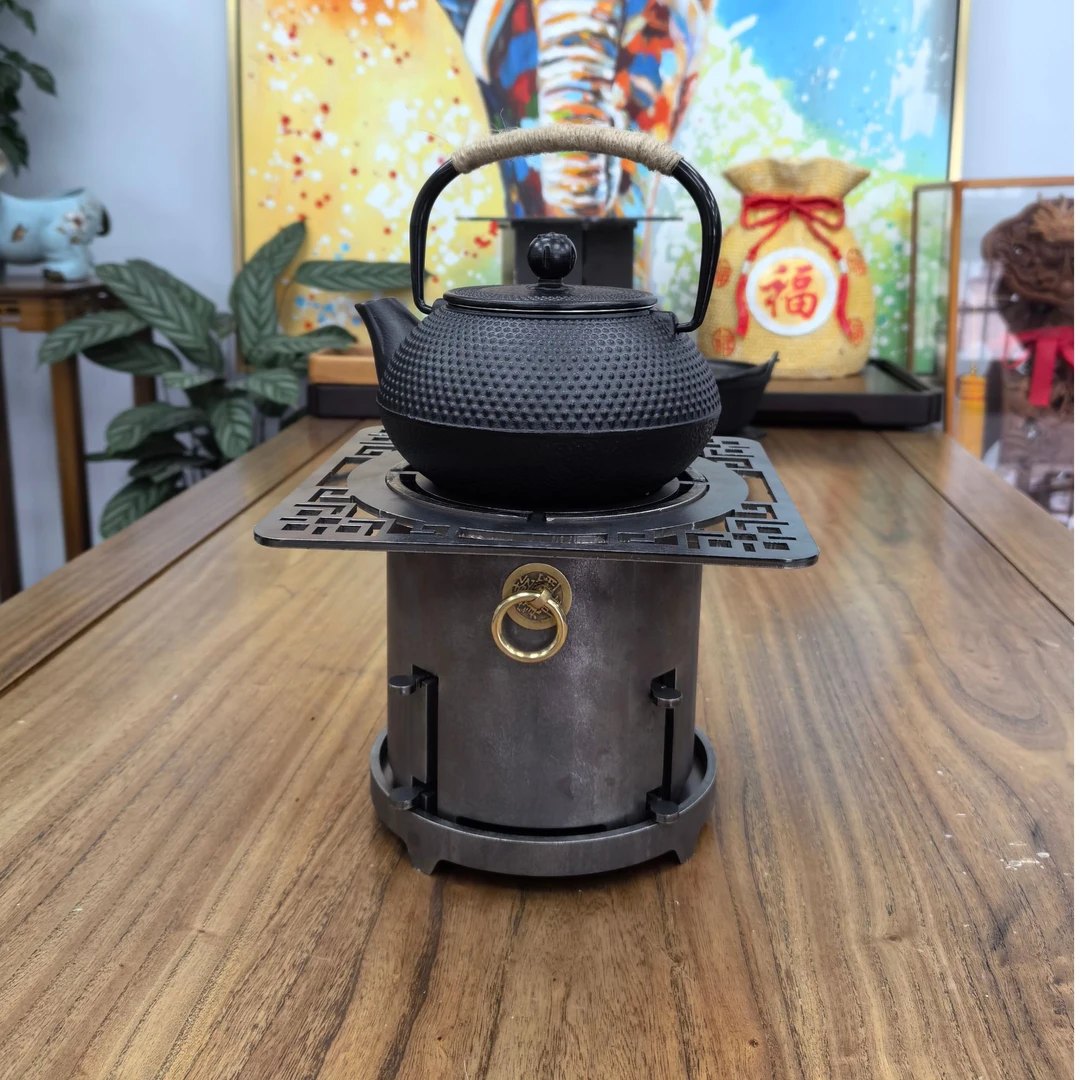 办公室围炉煮茶户外小茶炉烧烤炉便携野营煮茶取暖炉加厚碳火碳炉