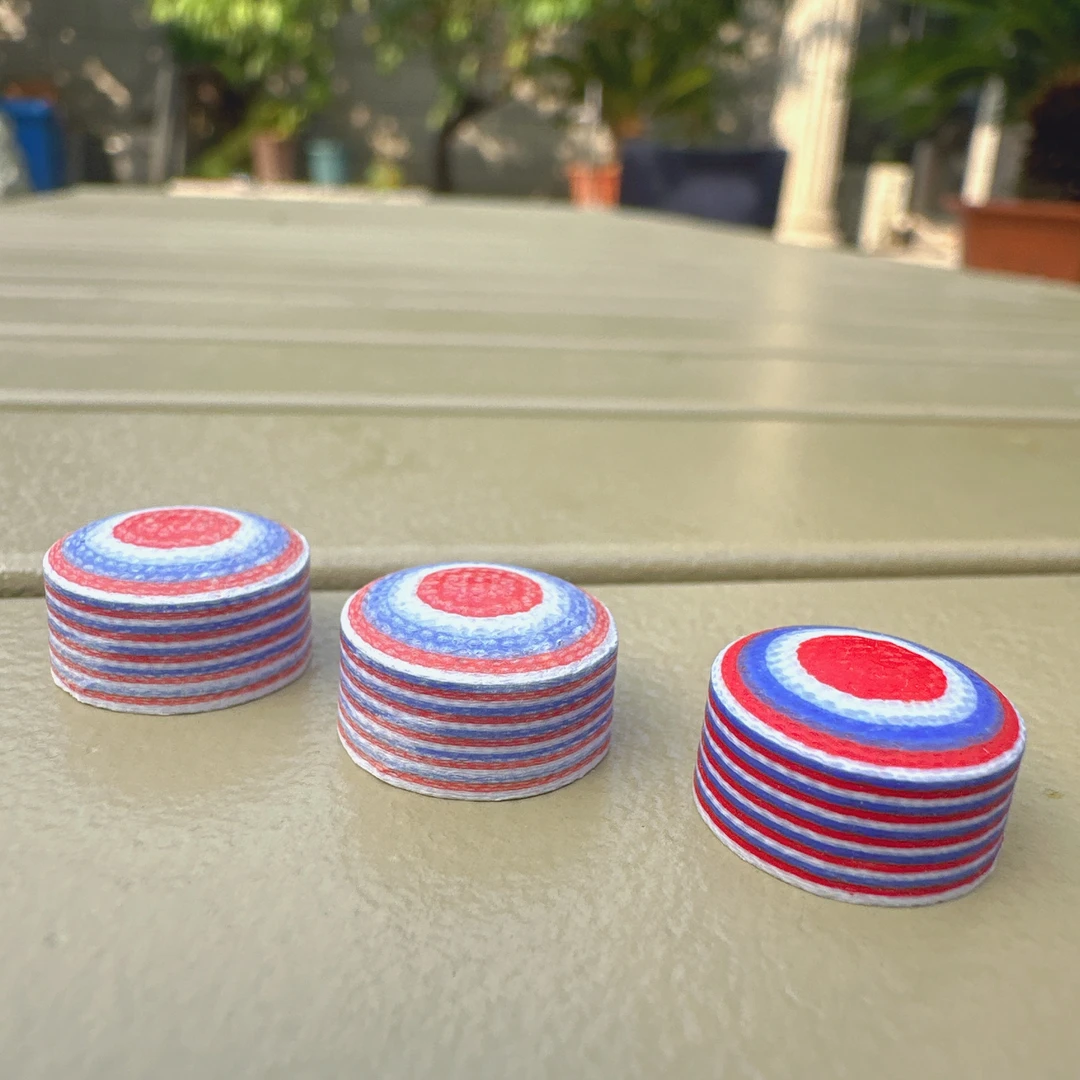 皮头美国队长冲杆皮头14mm多层美国队长皮头冲跳杆皮头开球杆皮头