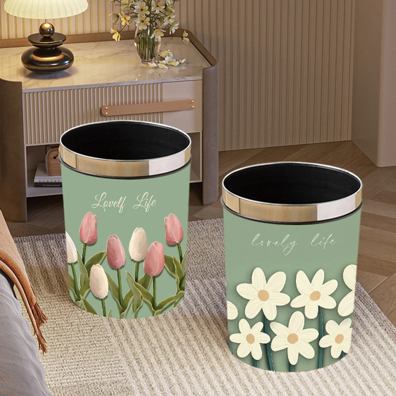 垃圾桶家用大容量高颜值卫生间厕所客厅卧室放纸桶大号带压圈纸篓