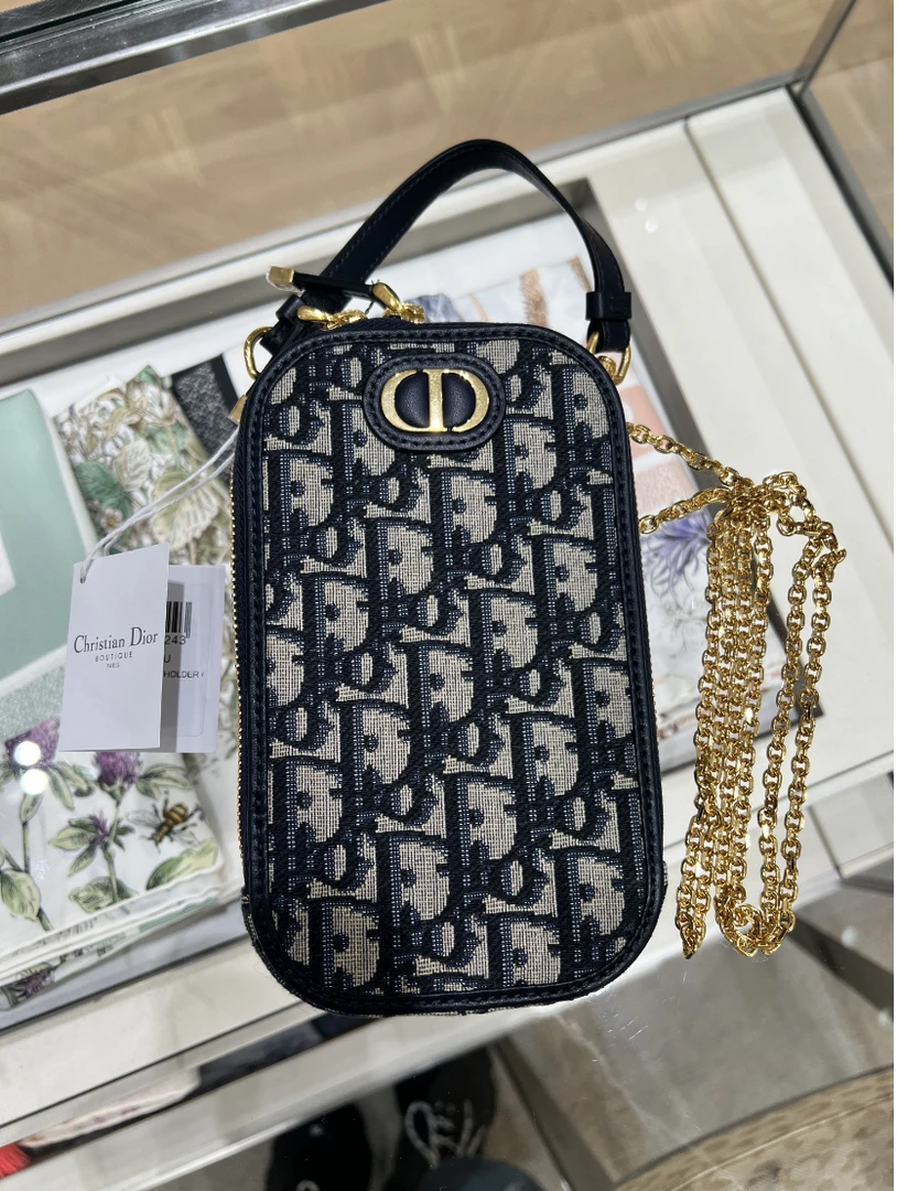 全新未使用 DIOR/迪奥 迪奥老花链条手机包