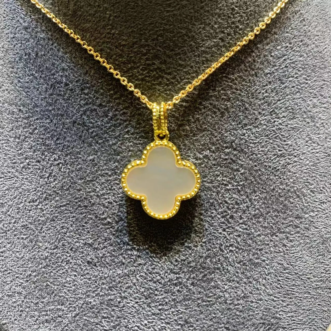 【水贝甄选】白贝母四叶草吊坠时尚百搭PBHB125