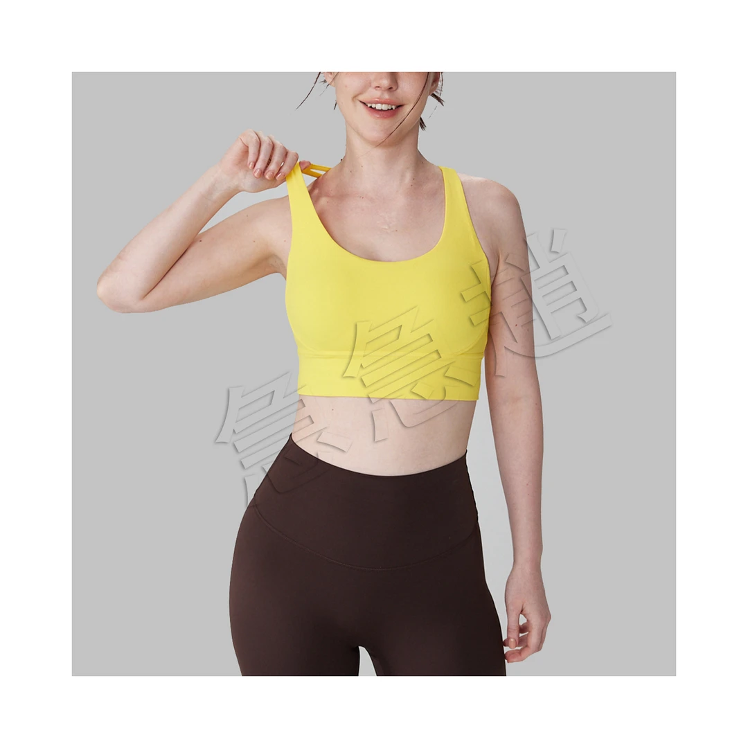 【裸感】Z-13249【挚爱】瑜伽背心外穿交叉美背上衣大码高强度性感女