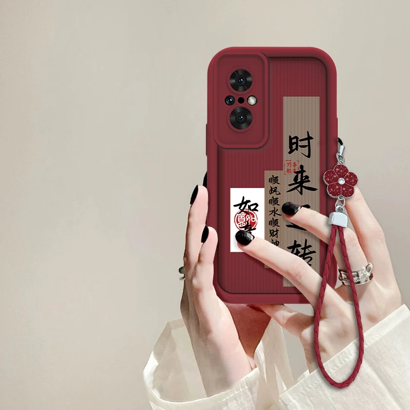 适用于华为荣耀50SE时来运转手机壳天眼阶梯全包硅胶新女款防摔壳