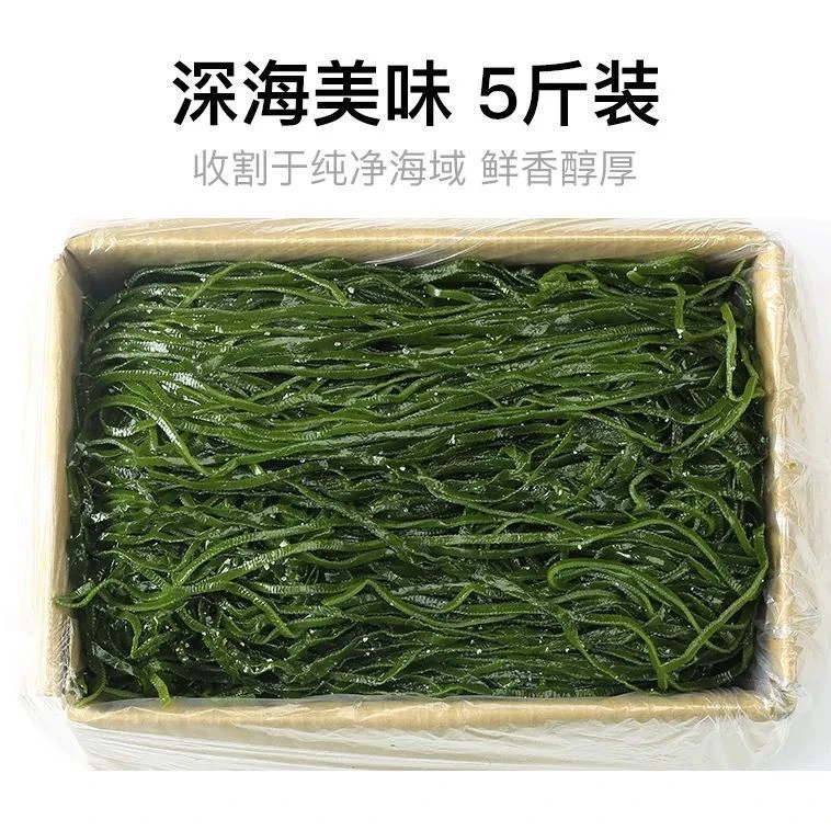 5斤装新鲜盐渍海带丝海带丝干货嫩海带丝出口裙带菜干货食用营养