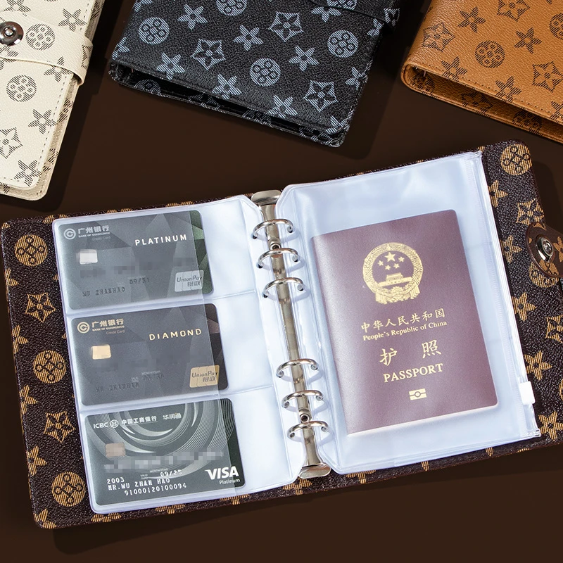 多功能证件包银行定期一本通存折收纳本一体包驾驶证件收纳卡包