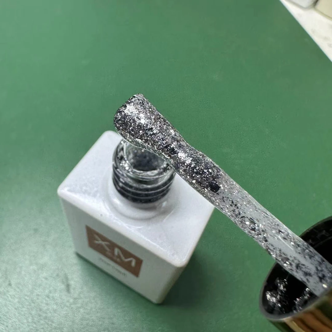 美甲锡箔银爆闪单瓶