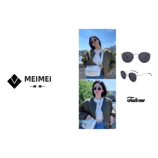 XMM.《复古金属墨镜》港风复古女款高级感网红时尚简约潮流太阳镜