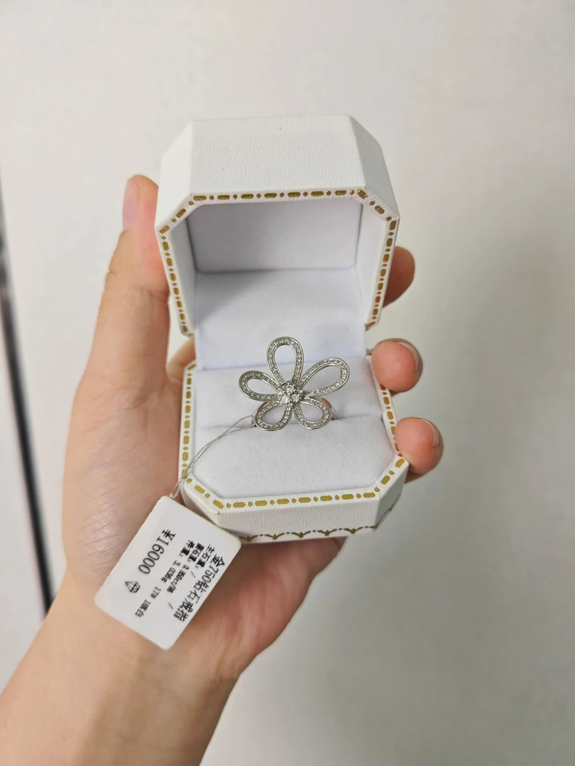 【KK珠宝】18K 85分格桑花戒指