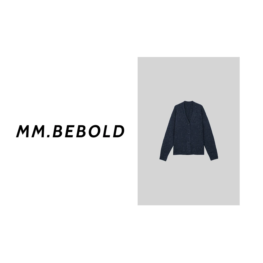 【妙姐精选】针织V领宽松开衫LJL8808